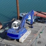 Экскаваторный понтон до 40т, для выполнения дноуглубительных работ, Красноярск